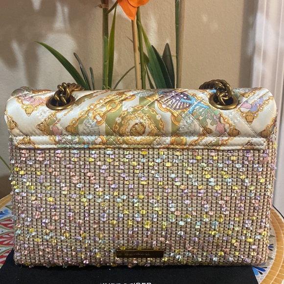 Kurt Geiger London Mixed fabric and raffia Crossbody bag - Picture 7 of 13
